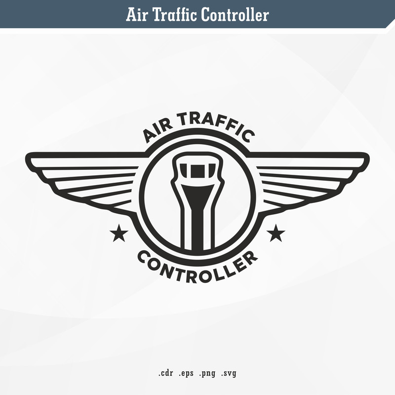 Air Traffic Controller SVG Digital Vector 0
