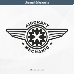 aircraft mechanic | svg digital vector
