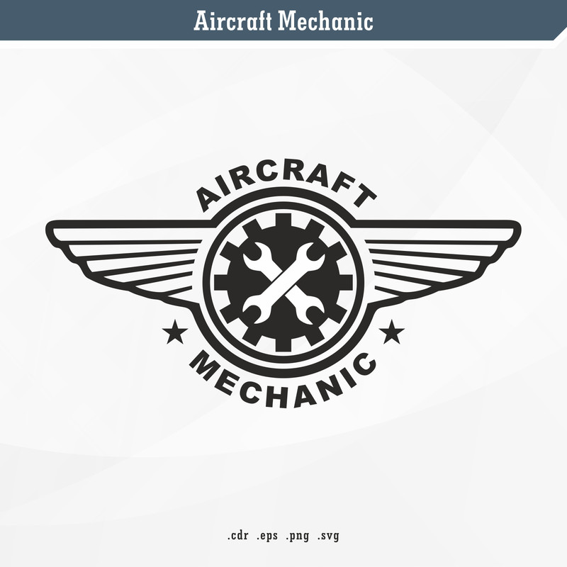 Aircraft Mechanic SVG Digital Vector 0