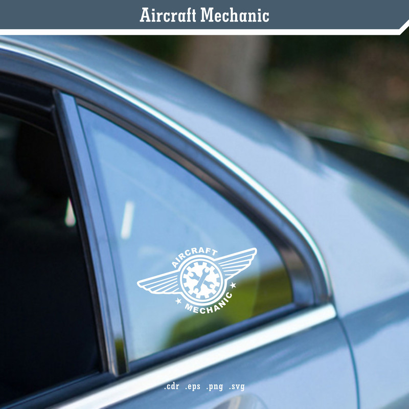 Aircraft Mechanic SVG Digital Vector 2