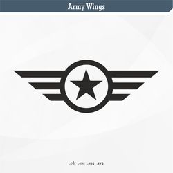 army wings | svg digital vector