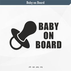 baby on board | svg digital vector