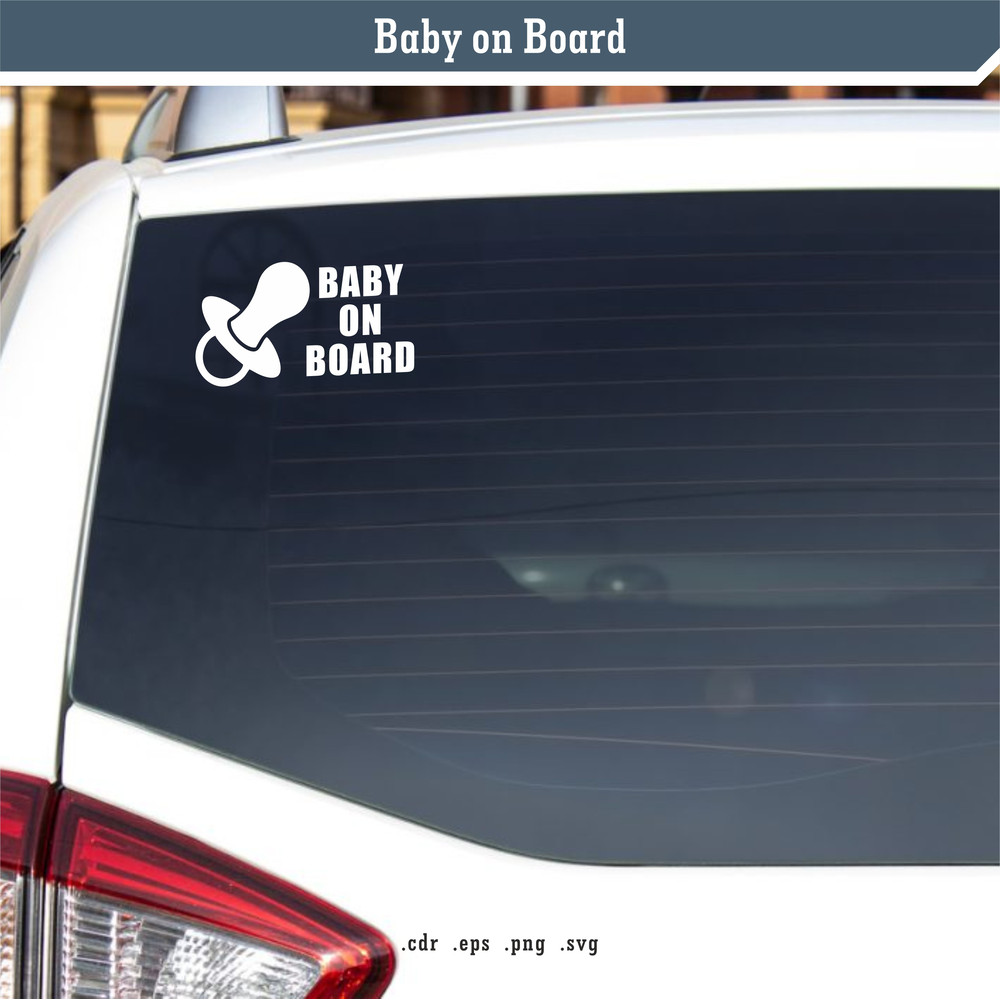 Baby On Board SVG Digital Vector 1