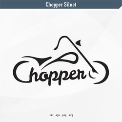 chopper siluet | svg digital vector