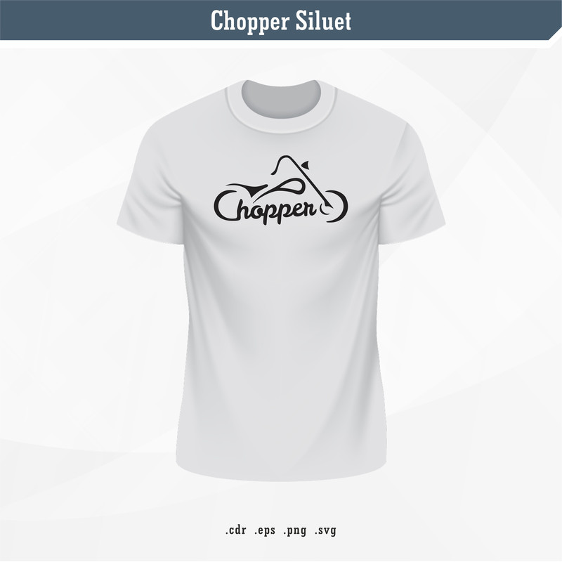 Chopper Siluet SVG Digital Vector 1