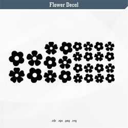 flower decal | svg digital vector
