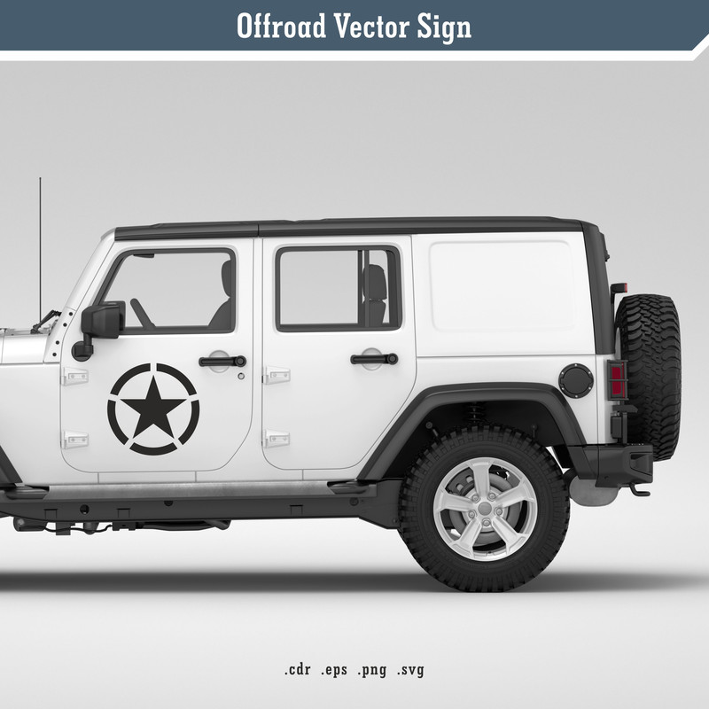 Offroad Vector Sign SVG Digital Vector 1