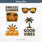 Summer Vibes SVG Digital Vector 0