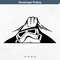 Stormtrooper Peeking  SVG Digital Vector 0