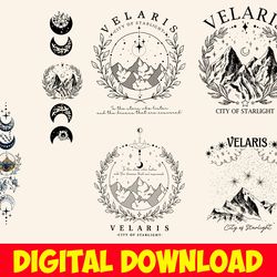 velaris city of starlight png bundle, acotar velaris png, the night court png, acotar png, book lover, fantasy reader