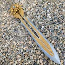 handmade god of war's olympus's sword, dubbed "a legendary weapon for the gods," is a non-functional anime sword. gift f
