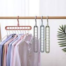 9 Hole Clothes Hanger Space Saving Clothes Hanger Magic Clothes Hanger Multifunctional Drying Rack Wardrobe Storage