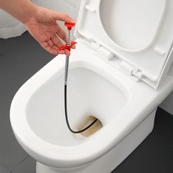 Bathroom Kitchen Spring Sewer Dredging Tool Bendable Sink Tub Toilet Hair Filter Pipe Clean Hook Dredging Tools