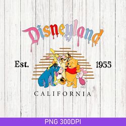 funny disneyland est 1955 california png, winnie the pooh png, pooh and friends png, bear pooh png, disneyland trip png