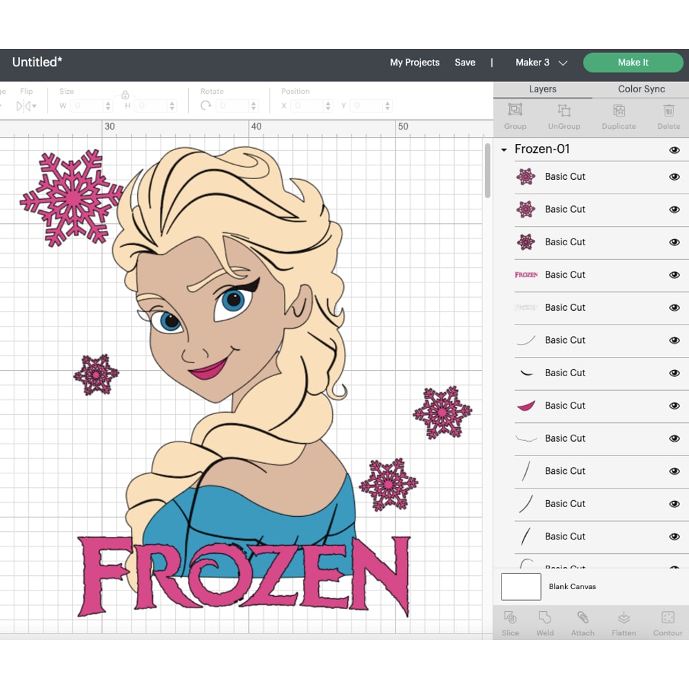 Frozen SVG Files Frozen PNG Files Vector PNG Images SVG Cut File for Cricut Clipart Bundle Pack