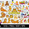 Garfield SVG Files Garfield PNG Files Vector PNG Images SVG Cut File for Cricut Clipart Bundle P
