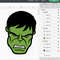 Hulk SVG Files Hulk PNG Files Vector PNG Images SVG Cut File for Cricut Clipart Bundle Pack Mar