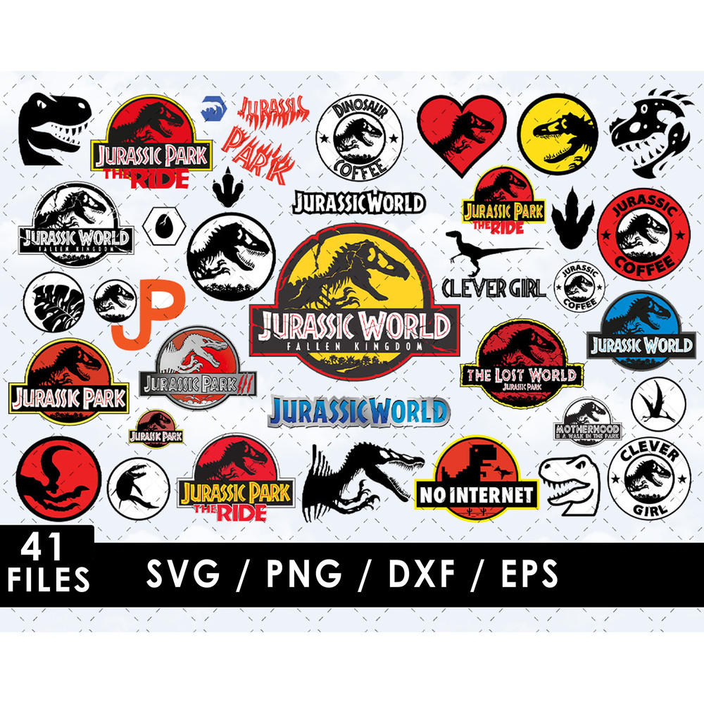 Jurassic World SVG Files Jurassic World PNG Files Vector PNG Images SVG Cut File for Cricut Clip
