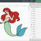 Little Mermaid SVG Files Little Mermaid PNG Files Vector PNG Images SVG Cut File for Cricut Clip