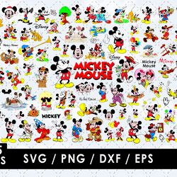 mickey mouse svg files, mickey mouse svg files, vector png images, svg cut file for cricut, clipart bundle pack 2