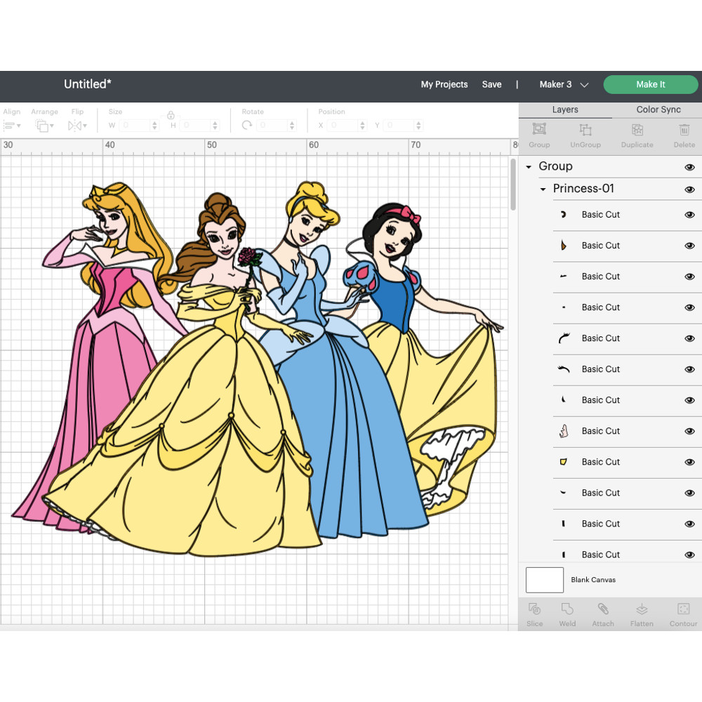 Princess SVG Files Princess PNG Files Vector PNG Images SVG Cut File for Cricut Clipart Bundle P