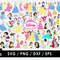 Princess SVG Files Princess PNG Files Vector PNG Images SVG Cut File for Cricut Clipart Bundle P