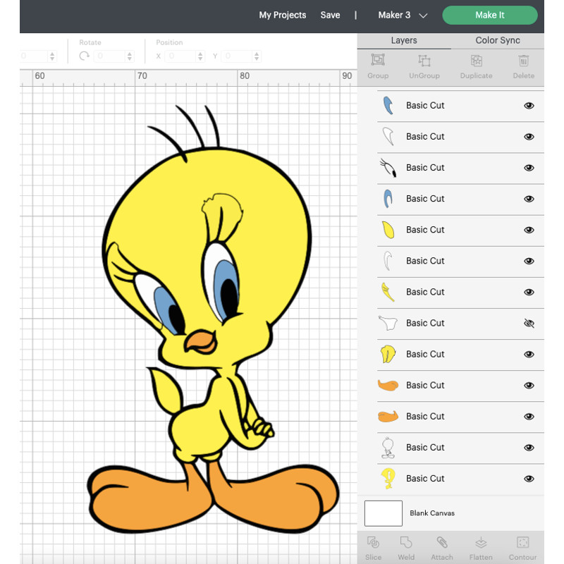 Tweety SVG Files Tweety PNG Files Vector PNG Images SVG Cut File for Cricut Clipart Bundle Pack