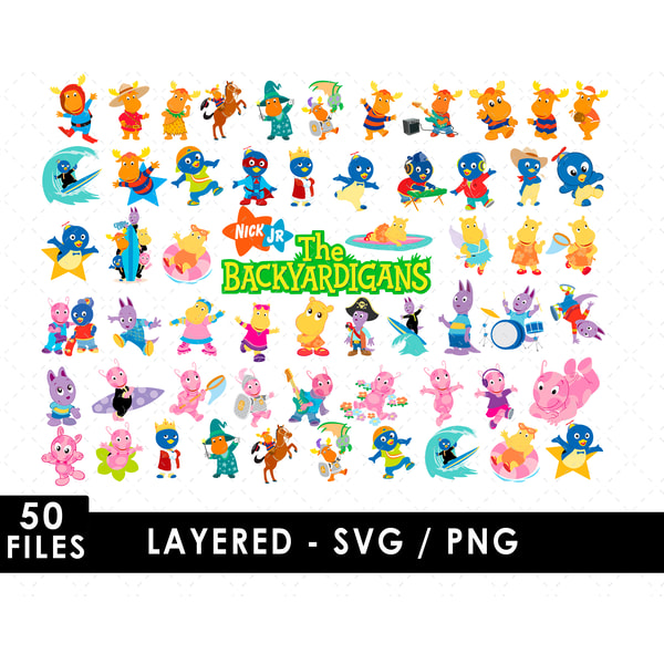 Backyardigans SVG & PNG Files Vector Images and Clipart Bund | Inspire ...