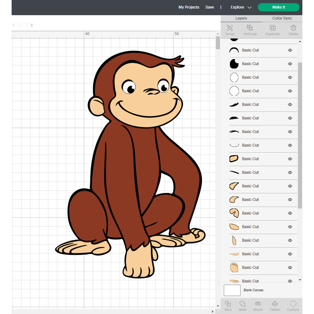 Curious George SVG Files Curious George PNG Files Vector PNG Images SVG Cut Files for Cricut Cli