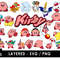 Kirby SVG Files Kirby PNG Files Vector PNG Images SVG Cut Files for Cricut Clipart Bundle Pack