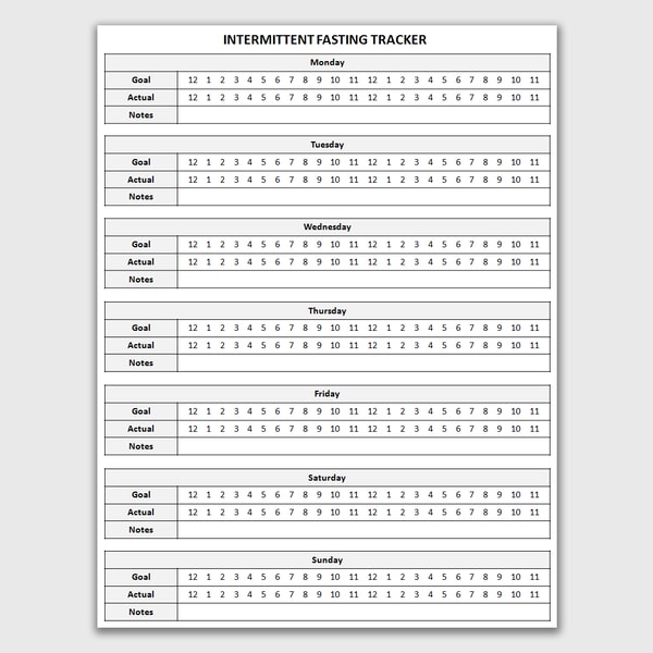 Fasting Worksheets.pdf Printable Intermittent Fasting Tracker, Fasting Schedule, In - Inspire ...