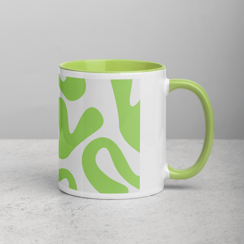 Green Mug With Color Inside 2