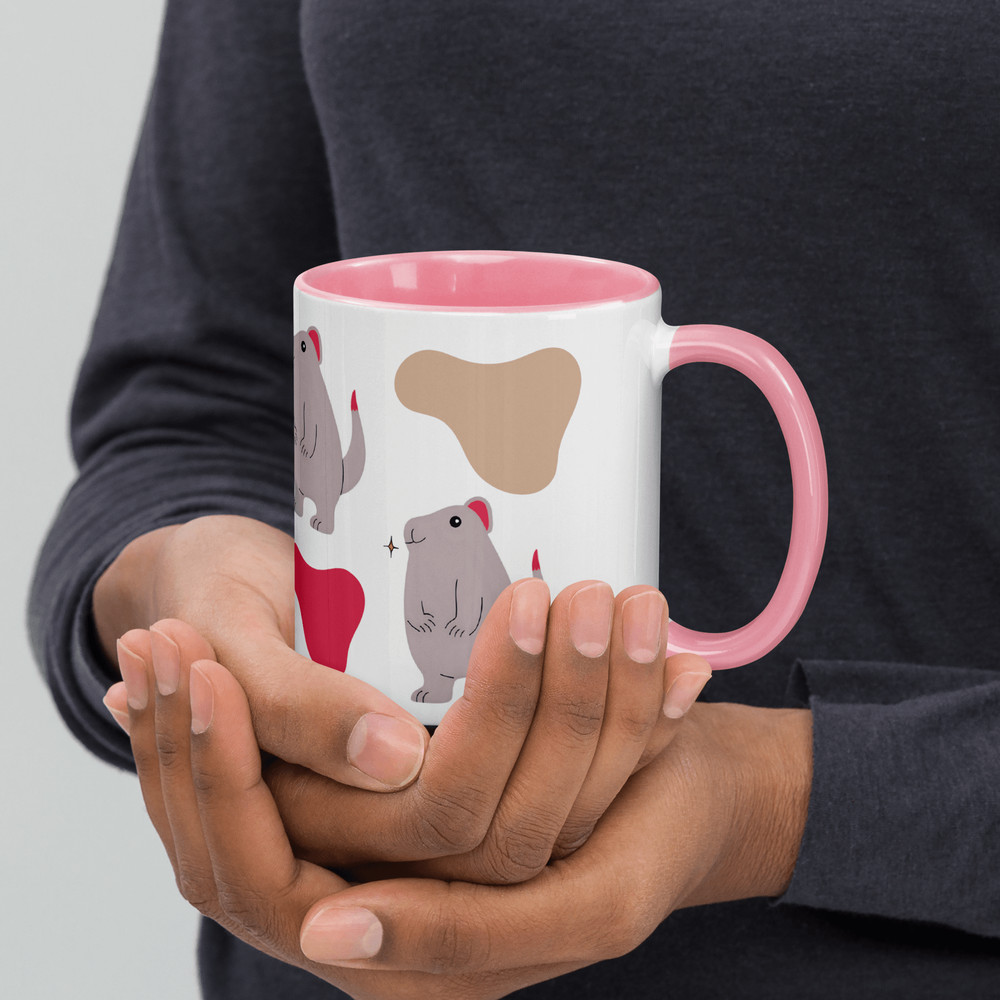 Cute Bear Mug With Color Inside 2