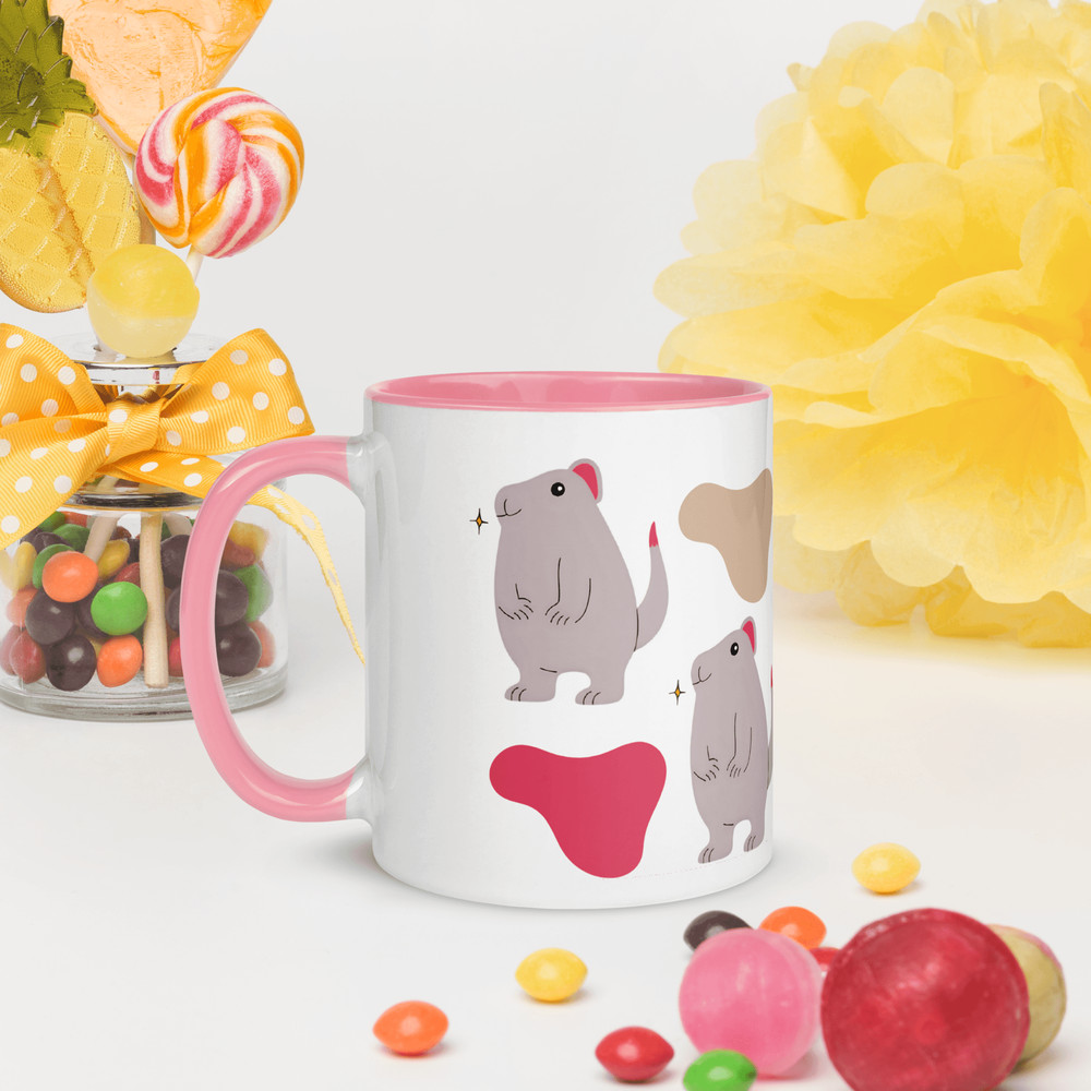 Cute Bear Mug With Color Inside 3