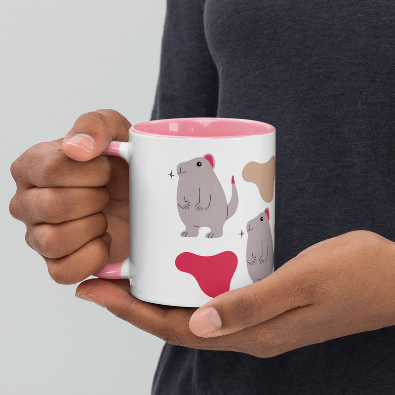 Cute Bear Mug With Color Inside 4