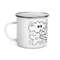 Black And White Graphics Enamel Mug 1
