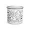 Black And White Graphics Enamel Mug 0