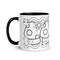 Black And White Graphics Mug With Color Inside 3