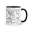 Black And White Graphics Mug With Color Inside 11