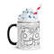 Black And White Graphics Mug With Color Inside 6