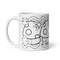 Black And White Graphics 2 White Glossy Mug 6