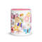 Flowers Mug With Color Inside 0