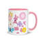 Flowers Mug With Color Inside 3