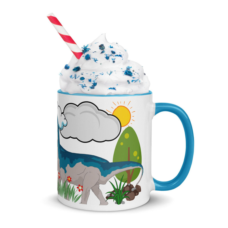 Dinosaur Mug  Jurassic Park Mug With Color Inside 3