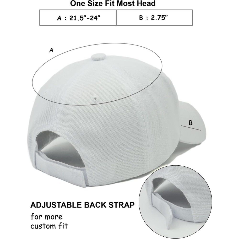 Performance Hat for Outdoor Activities, Structured Baseball Cap with Adjustable Closure, Custom Embroidery Sports Hat