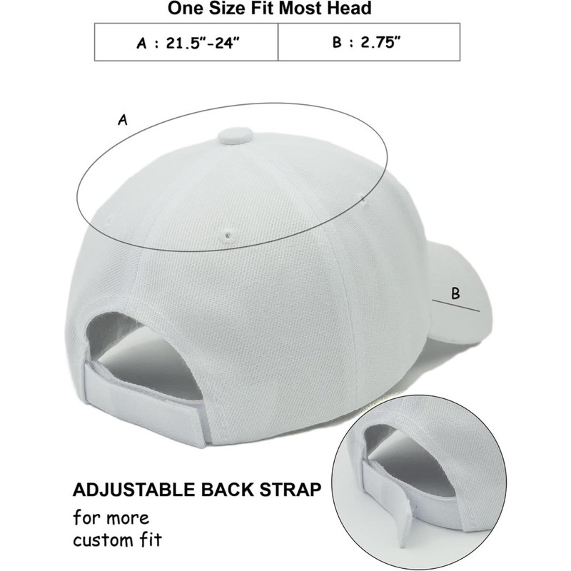 Performance Hat for Outdoor Activities, Structured Baseball Cap with Adjustable Closure, Custom Embroidery Sports Hat