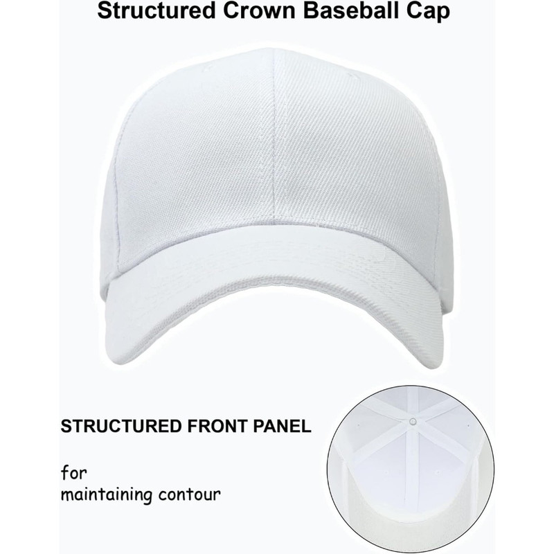 Performance Hat for Outdoor Activities, Structured Baseball Cap with Adjustable Closure, Custom Embroidery Sports Hat