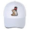 Chinoiserie Style Baseball Cap, Retro Summer Funny Cartoon Kitten Print Adjustable Hat for Men Women, Lovers Casual Wear