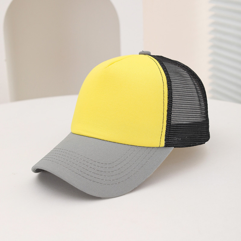 Summer Outdoor Travel Breathable Mesh Baseball Cap, European and American Cross Border Casual Sponge Top Hat
