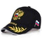 Russian National Emblem Embroidery Baseball Cap Cotton, Adjustable Snapback Outdoor Visor Hat for Men Women Unisex